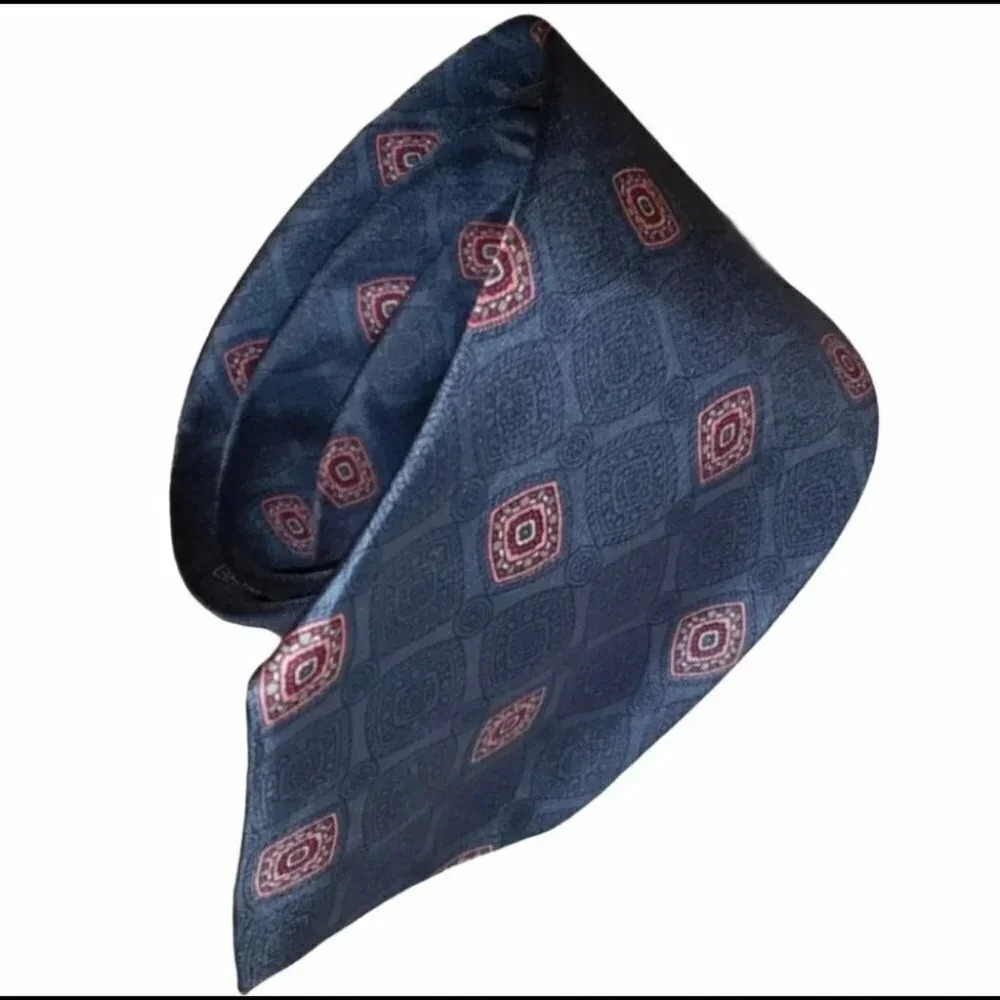 Stanley Blacker blue 100% silk tie‎